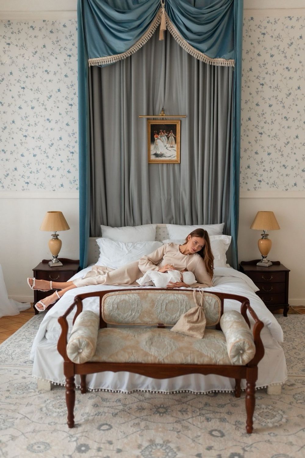 Платье Кейт для беременных и кормящих, Бежевый