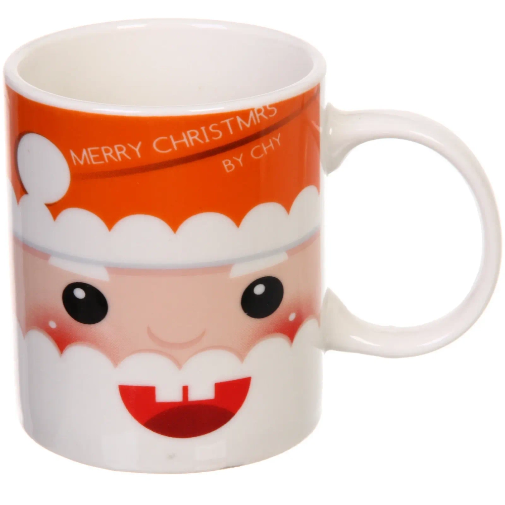Кружка керамическая 320мл «Дед Мороз улыбчивый»