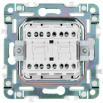 SKANDY Выключатель 2-клавишный перекрестный 10А SK-V06S серебряный IEK