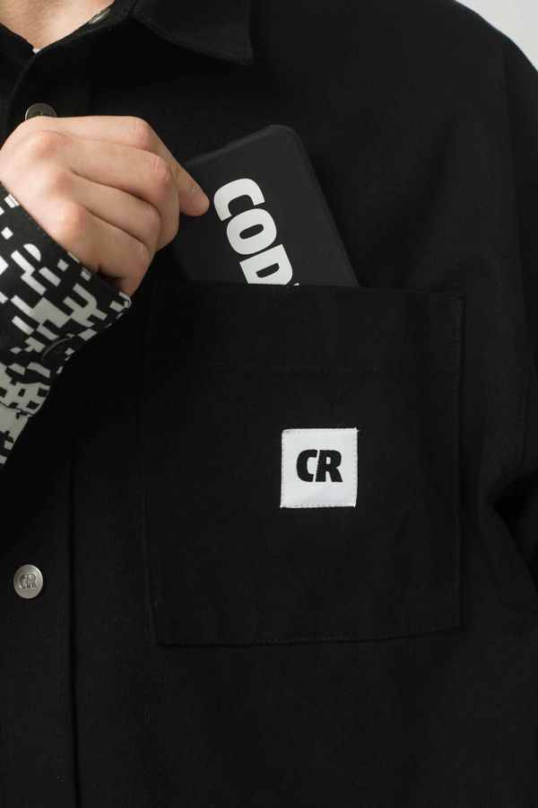 Рубашка Glitch Stripes Arm черный - фото 7