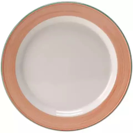 Тарелка «Рио Пинк» мелкая фарфор D=230,H=18мм белый,розов