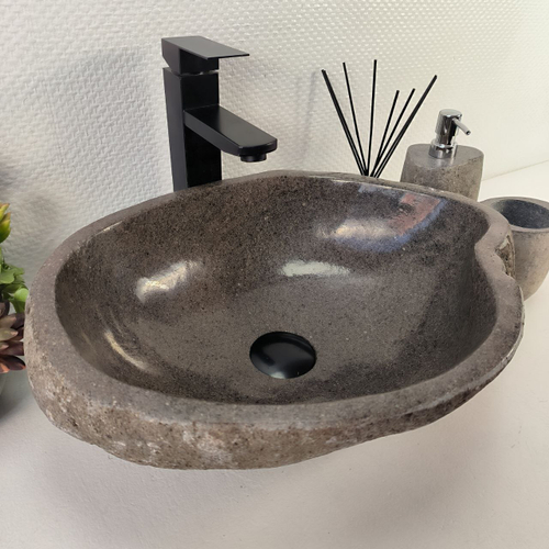 Раковина из речного камня RS-65397 46*36*15 0856