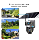 Wi-Fi 4G Камера видеонаблюдения с 2-мя объективами 4MP +Solar Panel FaizFull FT75