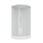 Душевая кабина Parly Penta P911F, белая, 90x90x215см, матовый профиль