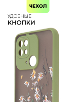 Чехол BROSCORP для Xiaomi Redmi 10C оптом (арт. XM-R10C-ST-TPU-KHAKI-PRINT)