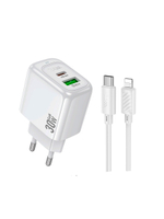Сетевое зарядное устройство HOCO CS55A 30W с кабелем Lightning