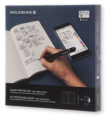 Набор Moleskine Smart Writing блокнот Paper Tablet и ручка Smart Pen plus черный (PTSETA)