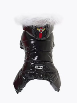 Уют Комбинезон ветрозащитный для собак с капюшоном на кнопках