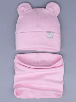 Шапка и снуд для девочки осенний