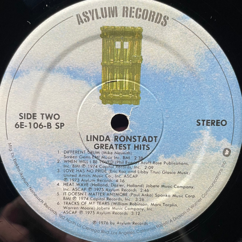 Linda Ronstadt - Greatest Hits (США 1977г.)