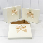 Коробка 29х21х9.5 см Набор 3 шт "Goodluck" (Серый)