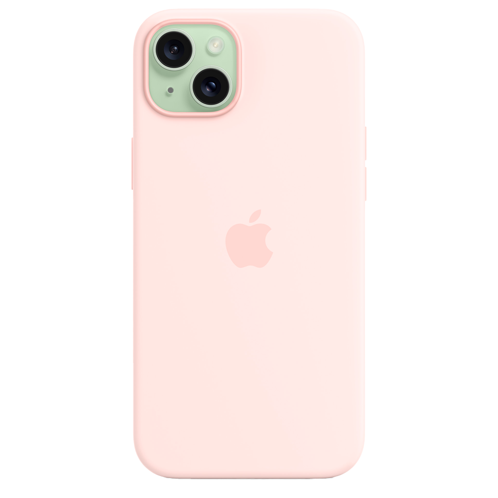 Силиконовый чехол с поддержкой MagSafe Apple Silicone Case для iPhone 15 Plus, Light Pink (Светло-розовый)
