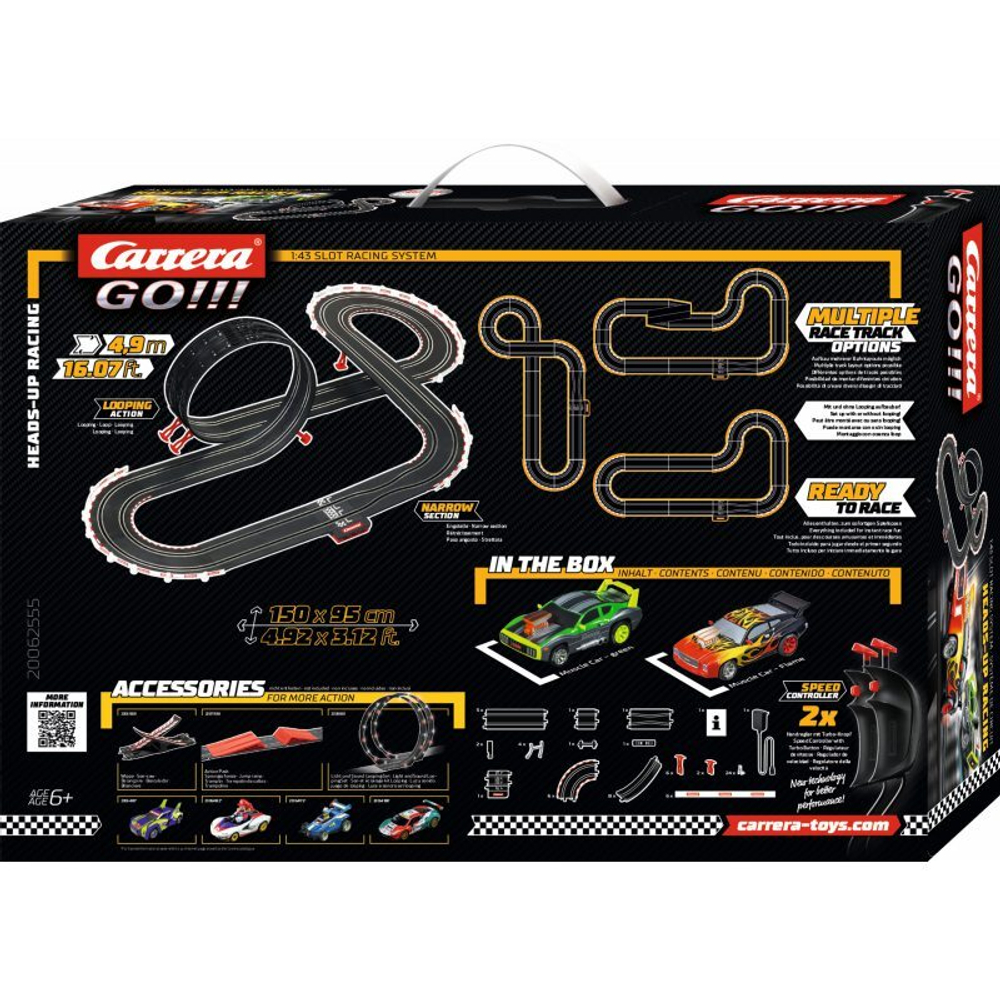 Гоночный трек Carrera Go!!! Heads-Up Racing 4,9 м + 2 62555 машин