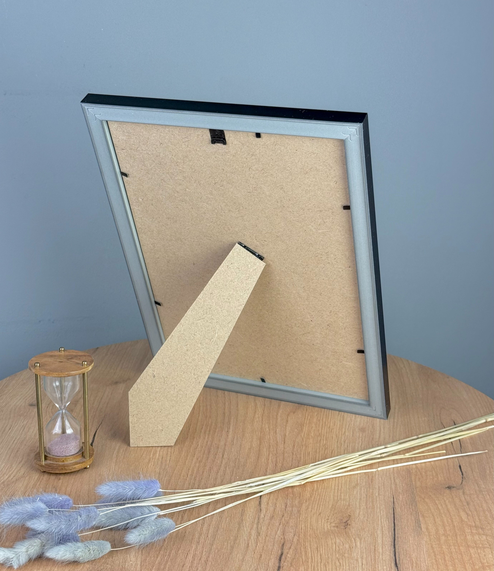 Фоторамка 21х30 см черная, без фактуры, арт. 2130.РУ2875