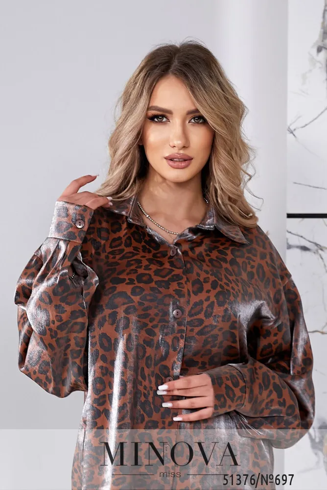 Рубашка 697-коричневый Minova