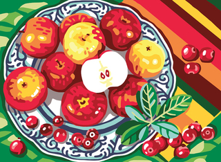 "Яблоки"-6314 канва с рисунком