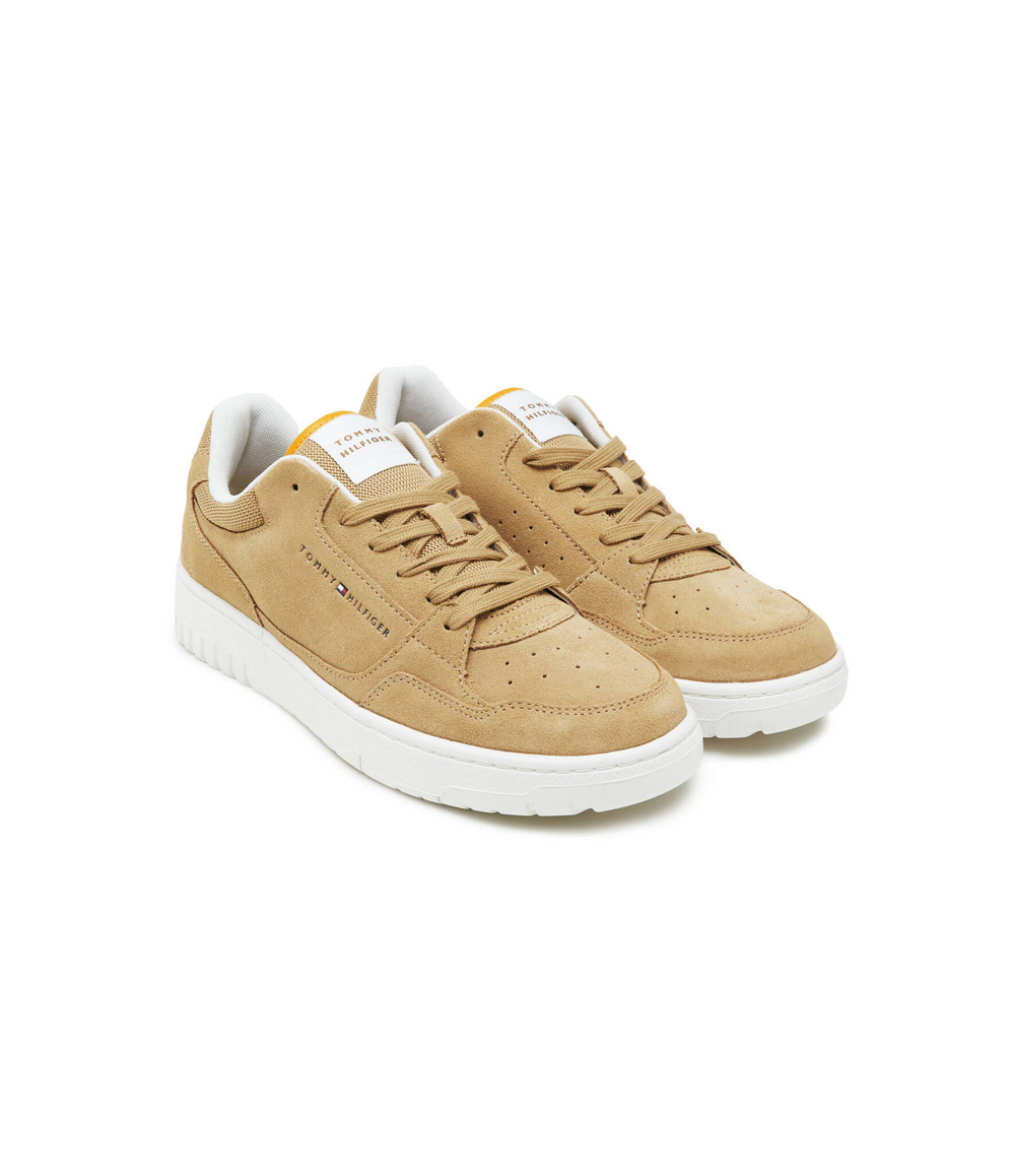 Кожаные кроссовки th basket Tommy Hilfiger - бежевый(FM0FM05071)