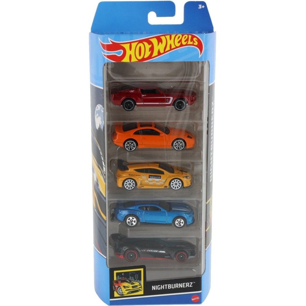 Hot Wheels - Маленькие машинки Nightburnerz 5 шт HTV43 / артикул   01806 HTV43  / GTIN 074299018060