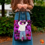 Сумка шоппер с принтом BTS