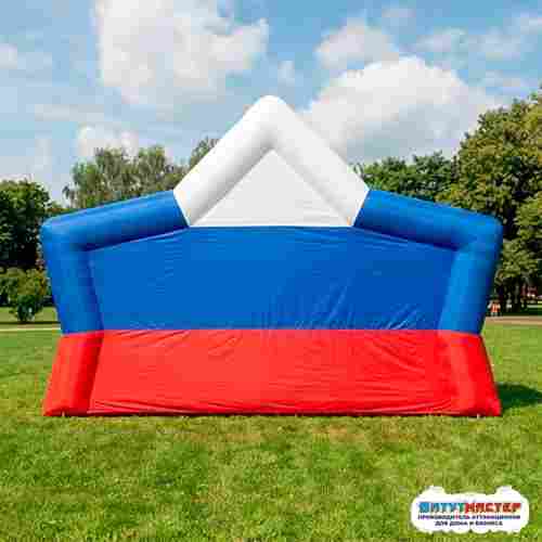 Надувная сцена звезда триколор «Русская звезда», 11×7,5×4 м