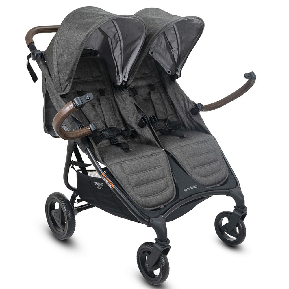 Детская прогулочная коляска для двойни Valco baby Snap Duo Trend Charcoal