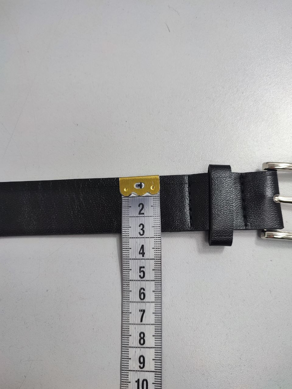 Ремень базовый узкий черный, новый