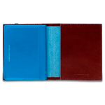 Чехол для кредитных/визитных карт Piquadro Blue Square, коричневый, 8,8x10,5x1,2 см