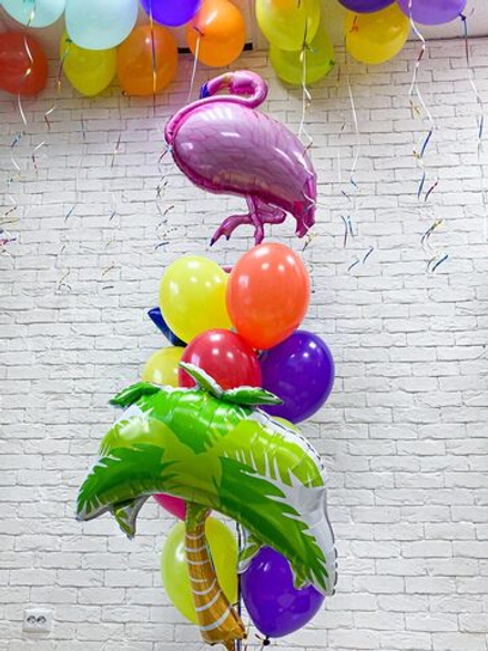 Композиция из воздушных шаров "Экзотическая"
