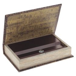 GAEM Шкатулка-книга с замком, L16 W5 H24 см