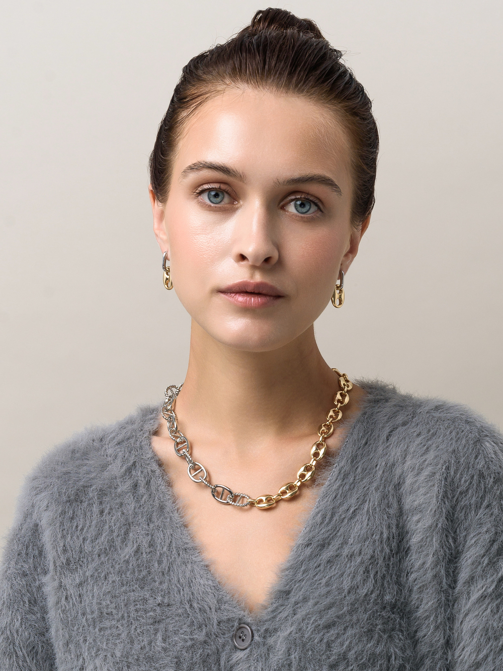 Серьги "Gess" New Bicolor