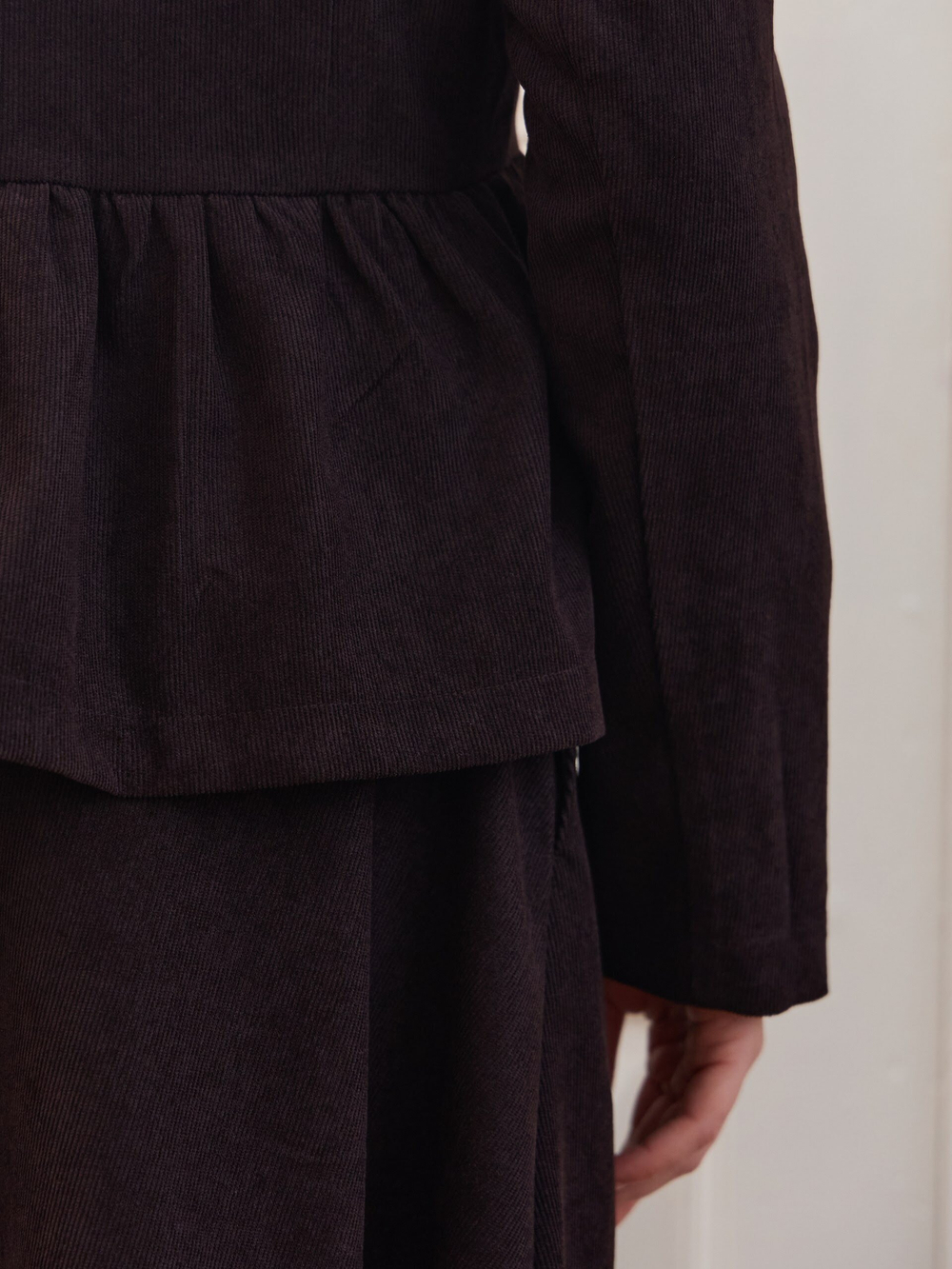 Жакет вельвет укороченный