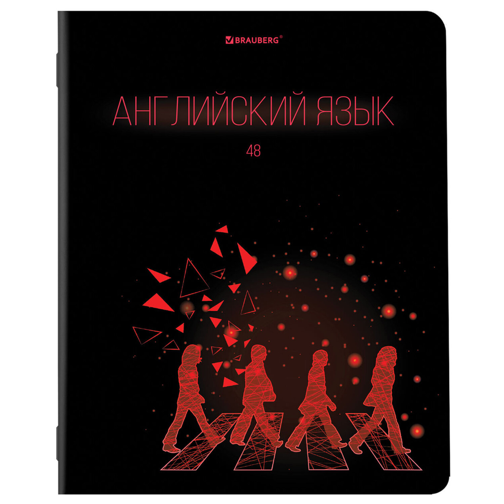 Тетради предметные, КОМПЛЕКТ 12 ПРЕДМЕТОВ, "DARK", 48 листов, глянцевый УФ-лак, BRAUBERG, 404028