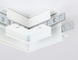 Ambrella Коннектор угловой для встраиваемого шинопровода под ГКЛ 9,5мм Magnetic Standard 48V 20mm Track System GL3352-9.5