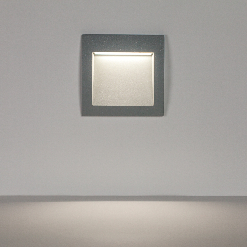 383694 Светильник ESTRA LED 5W 250LM 120G СЕРЫЙ 4000K IP55