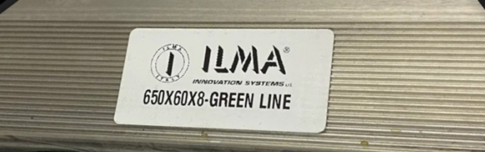 Нож бланкетный с насечкой HSS 650x60x8 Green Line, ILMA