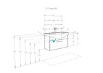 Тумба под раковину AQUATON  Ария 80