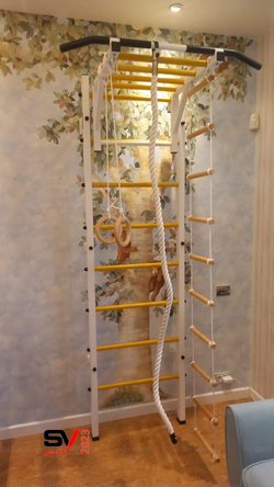 Монтаж шведской стенки Sv Sport в бетонные, кирпичные стены