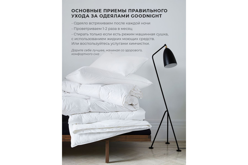 Одеяло GoodNight Organic бамбук/тик 300 гр/м2 евро (200х220)