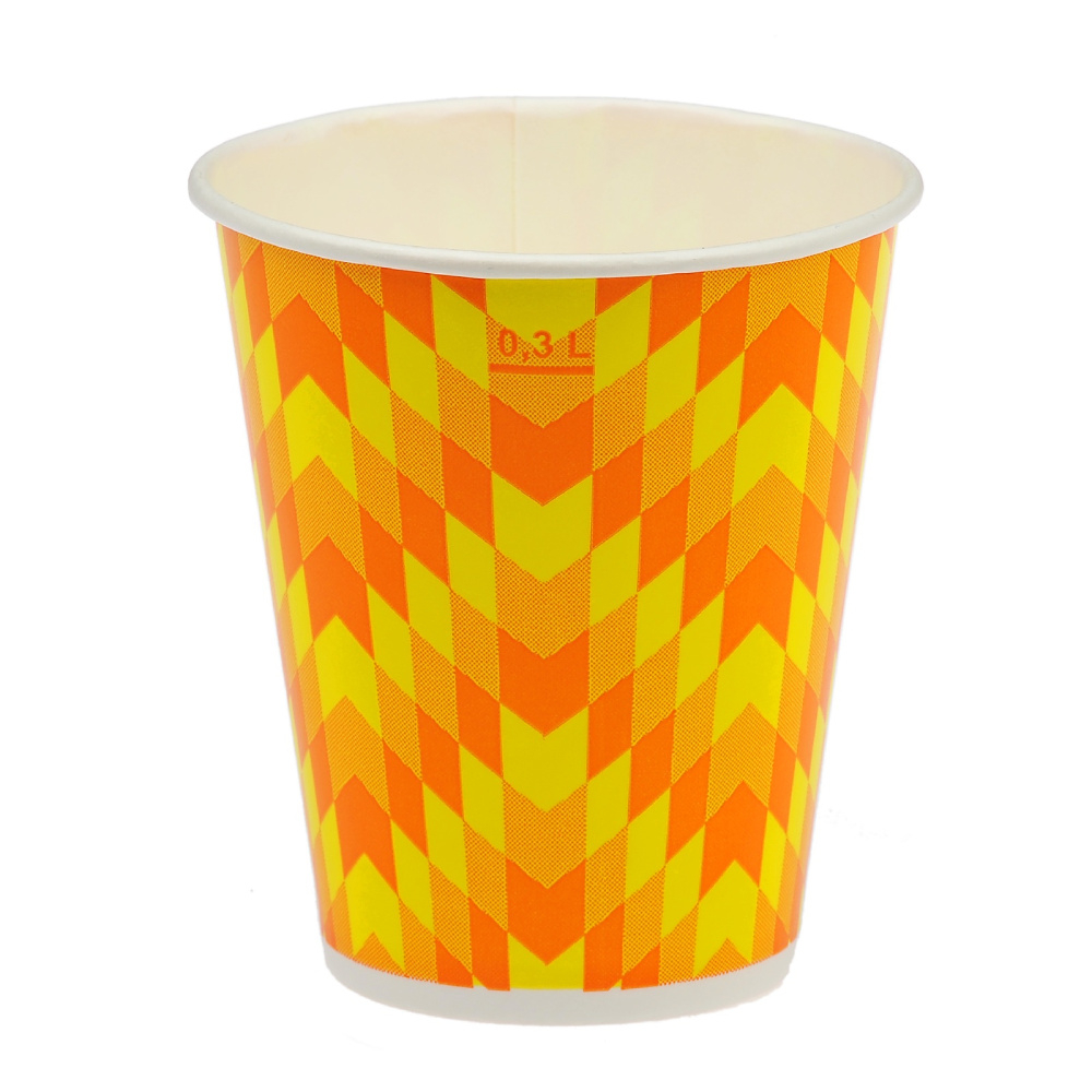 Стакан бум. 300мл d-90мм для хололодных напитков Зиг-Заг 1/50шт