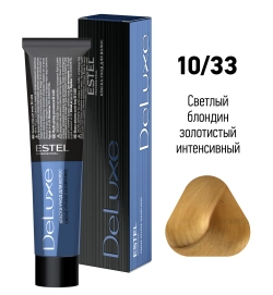 10/33 краска для волос, светлый блондин золотистый интенсивный / DE LUXE 60 мл