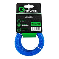 Леска для триммера 2,4мм 15м. витой квадрат G15V24 GROWER 208636