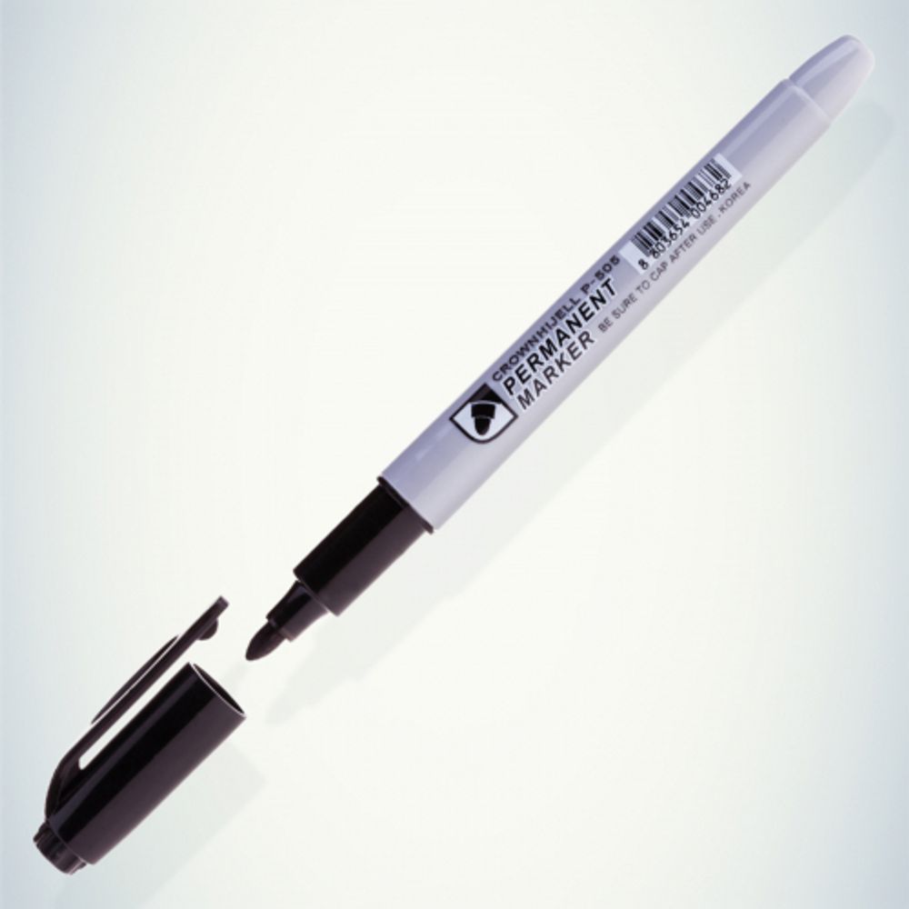 302766 Crown Маркер перманентный MULTI MARKER SLIM, ЧЕРНЫЙ пулевидный 2мм (P-505) БЛ-1 | Канцтовары