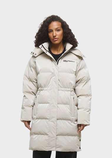 Куртка KARL LAGERFELD JEANS Long Pearlized Puffer