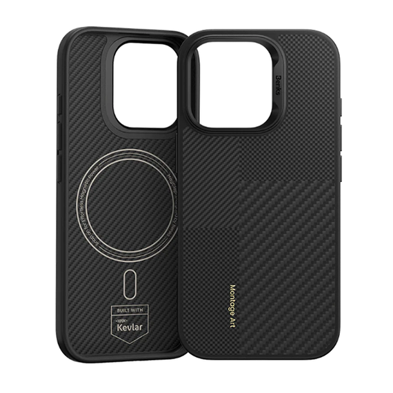 Чехол Benks Montage ArmorPro Case Kevlar для iPhone 16 Pro Max 6.9&quot; черный кевлар