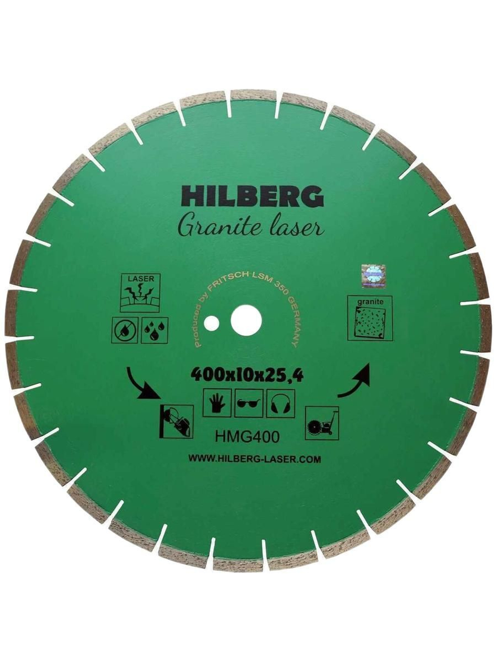 Диск алмазный отрезной Hilberg 400x25.4 Laser Granite HMG400