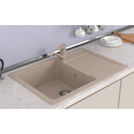 Мойка ML-GMS15 СТАНДАРТ с крылом, песочный (302), 640*505*185мм