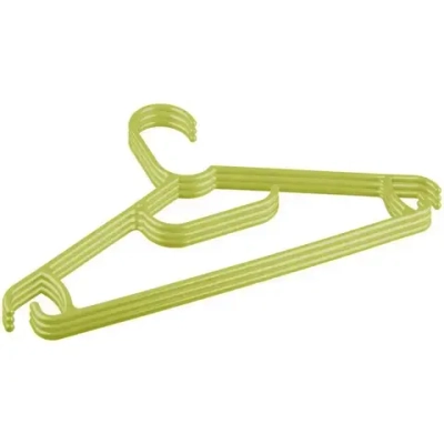 КОМПЛЕКТ ВЕШАЛОК ДЛЯ ДЕТСКОЙ ОДЕЖДЫ (3 ШТ) РАЗМЕР 31,5 СМ (Салатовый)