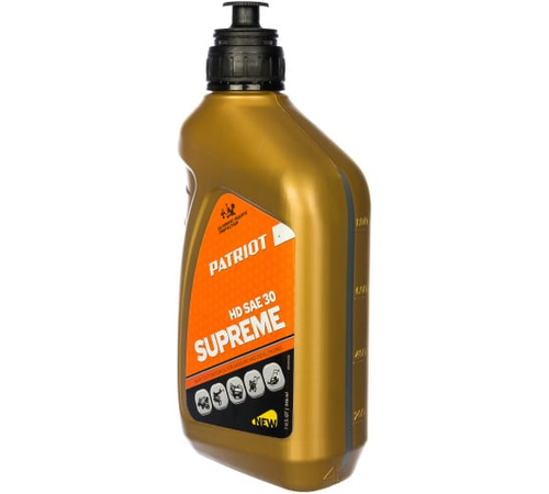 Масло моторное SUPREME HD SAE 30 4T 0,946л, "PATRIOT" 850030598