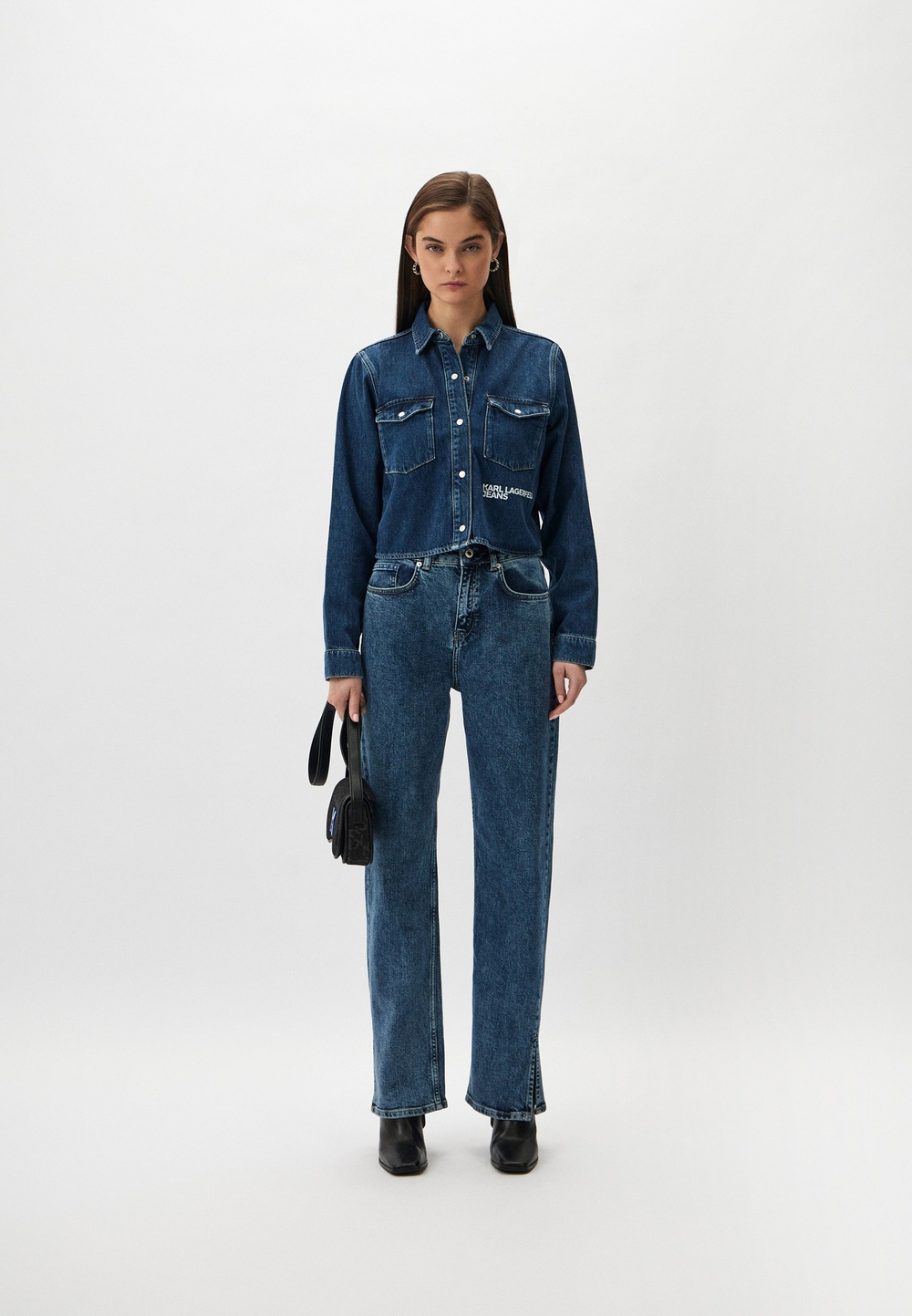 Джинсы STRAIGHT женские KARL LAGERFELD JEANS