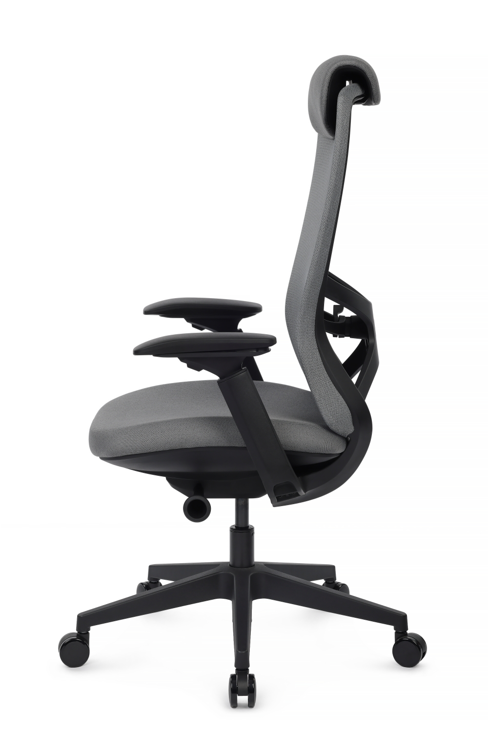 Кресло Riva Гемини EGE-002A Черный пластик/Серый